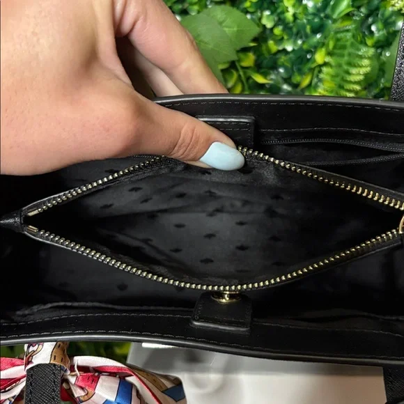 Kate Spade Black Saffiano Satchel Bag - Picture 8 of 12